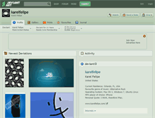 Tablet Screenshot of karelfelipe.deviantart.com