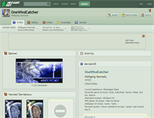 Tablet Screenshot of onewindcatcher.deviantart.com