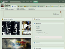 Tablet Screenshot of mantisa.deviantart.com