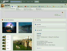 Tablet Screenshot of bolfab.deviantart.com