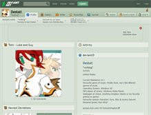 Tablet Screenshot of destati.deviantart.com