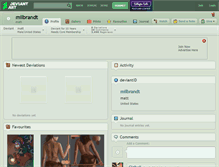 Tablet Screenshot of milbrandt.deviantart.com