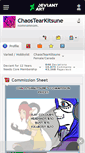 Mobile Screenshot of chaostearkitsune.deviantart.com