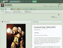 Tablet Screenshot of davidstrife.deviantart.com