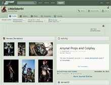 Tablet Screenshot of littlesister84.deviantart.com