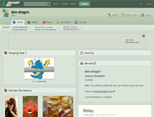 Tablet Screenshot of dee-dragon.deviantart.com