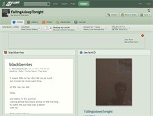 Tablet Screenshot of fallingasleeptonight.deviantart.com