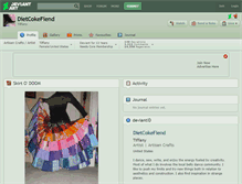 Tablet Screenshot of dietcokefiend.deviantart.com