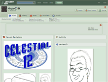 Tablet Screenshot of ninja-g33k.deviantart.com