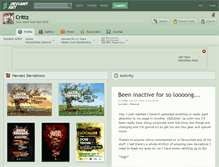 Tablet Screenshot of crittz.deviantart.com