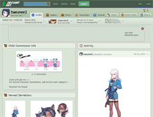 Tablet Screenshot of haeunee2.deviantart.com