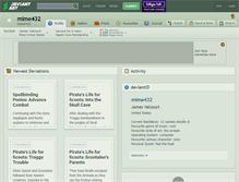 Tablet Screenshot of mime432.deviantart.com