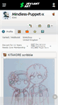 Mobile Screenshot of mindless-puppet-x.deviantart.com