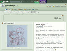 Tablet Screenshot of mindless-puppet-x.deviantart.com
