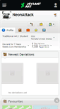 Mobile Screenshot of neonattack.deviantart.com