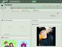 Tablet Screenshot of neonattack.deviantart.com