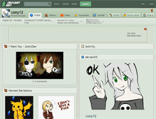 Tablet Screenshot of cony12.deviantart.com