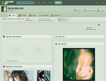 Tablet Screenshot of dirtylittle-girl.deviantart.com