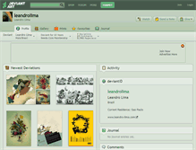 Tablet Screenshot of leandrolima.deviantart.com