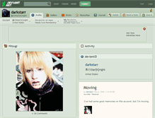 Tablet Screenshot of darkstarr.deviantart.com