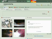 Tablet Screenshot of harajukuxdarling.deviantart.com