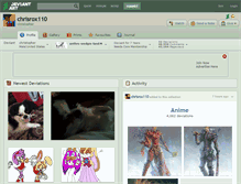 Tablet Screenshot of chrisrox110.deviantart.com