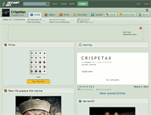 Tablet Screenshot of crispetax.deviantart.com