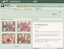 Tablet Screenshot of jeealee.deviantart.com