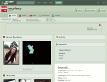 Tablet Screenshot of nancy-fancy.deviantart.com