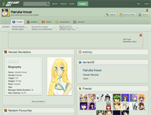 Tablet Screenshot of haruka-inoue.deviantart.com