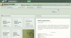 Desktop Screenshot of equinox-the-dragon.deviantart.com
