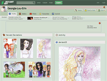 Tablet Screenshot of georgia-lou-erin.deviantart.com