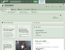 Tablet Screenshot of doomsdaylee.deviantart.com