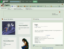 Tablet Screenshot of gigglish.deviantart.com