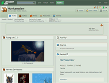 Tablet Screenshot of hurricaneclaw.deviantart.com