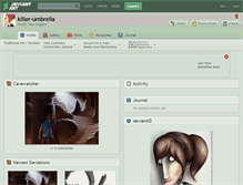 Tablet Screenshot of killer-umbrella.deviantart.com