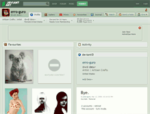 Tablet Screenshot of erro-guro.deviantart.com