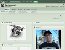 Tablet Screenshot of careydavenport.deviantart.com