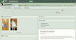 Desktop Screenshot of lacainamovis.deviantart.com