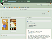 Tablet Screenshot of lacainamovis.deviantart.com