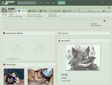 Tablet Screenshot of kediil.deviantart.com