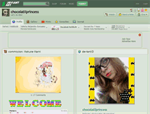 Tablet Screenshot of chocolatxprincess.deviantart.com