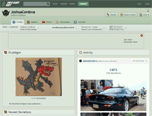 Tablet Screenshot of joshuacordova.deviantart.com