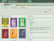 Tablet Screenshot of demelphy.deviantart.com