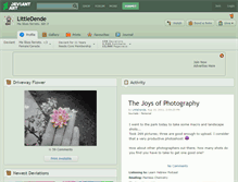 Tablet Screenshot of littledende.deviantart.com