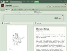 Tablet Screenshot of plushykat.deviantart.com