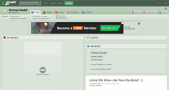 Desktop Screenshot of emmaj-model.deviantart.com