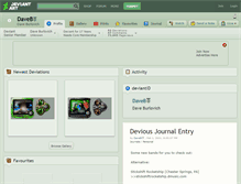 Tablet Screenshot of daveb.deviantart.com