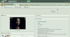 Desktop Screenshot of evil-to-the-cause.deviantart.com