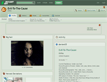 Tablet Screenshot of evil-to-the-cause.deviantart.com